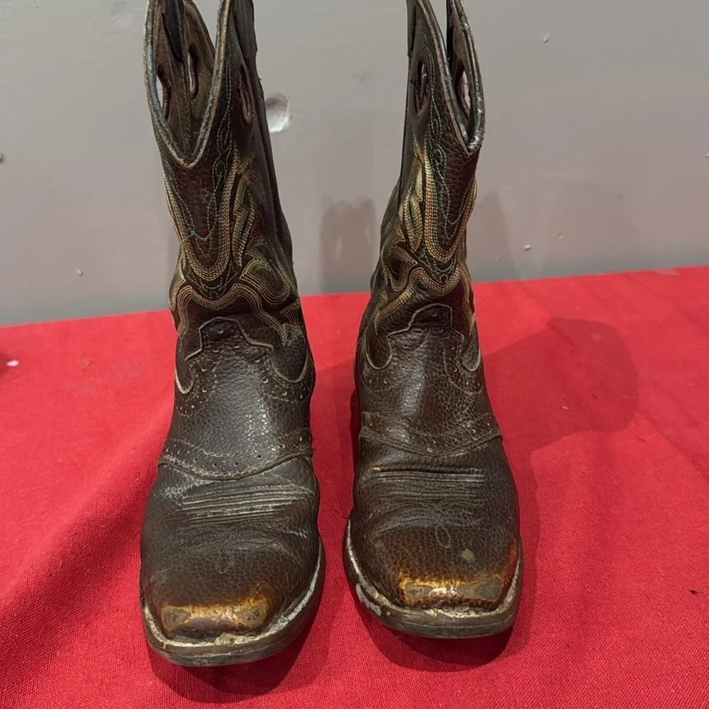 Kids Justin Brown Western Boots